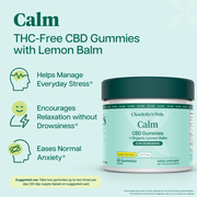 Calm THC-Free CBD Gummies (Lemon Lime) (25 mg) (60 Gummies)