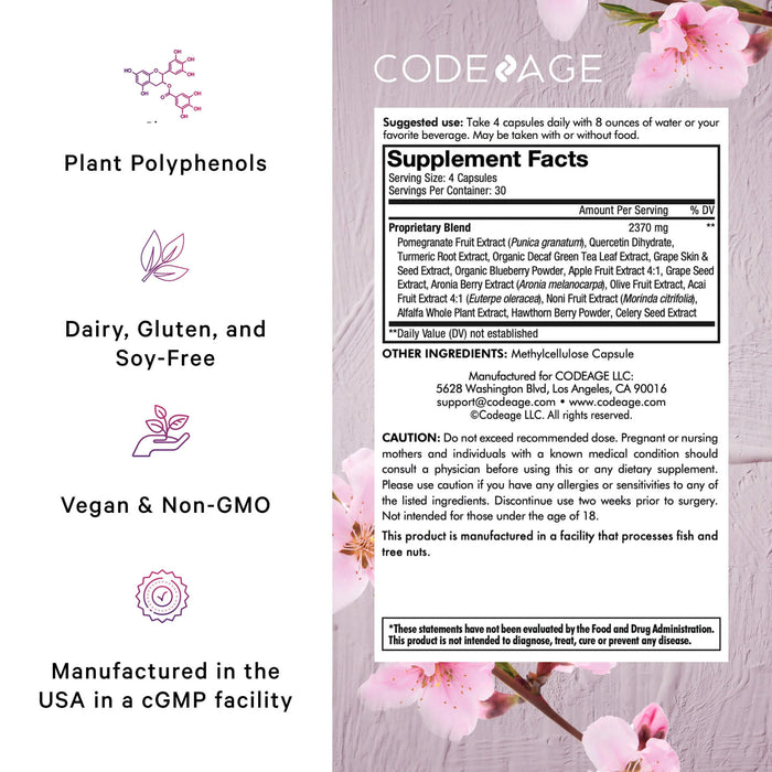 Codeage - Polyphenols (120 Capsules) - 