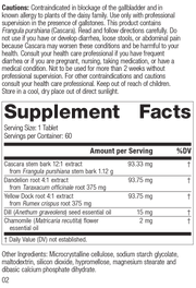 Colax, 60 Tablets Rev 01 Supplement Facts