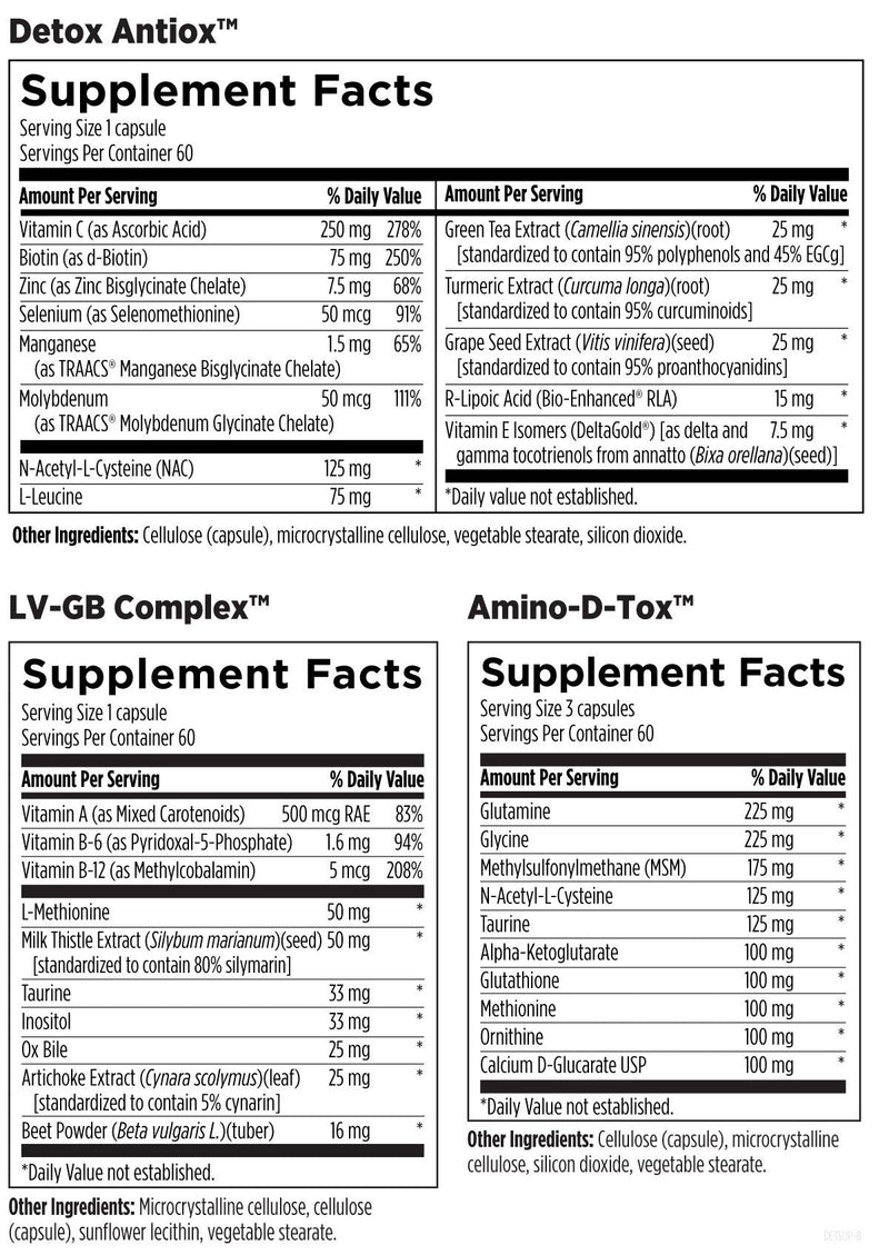 Detoxification Support Packets (60 Packets) Supplement Facts