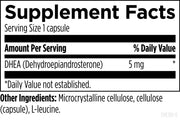 DHEA 5 mg (180 Capsules) Supplement Facts