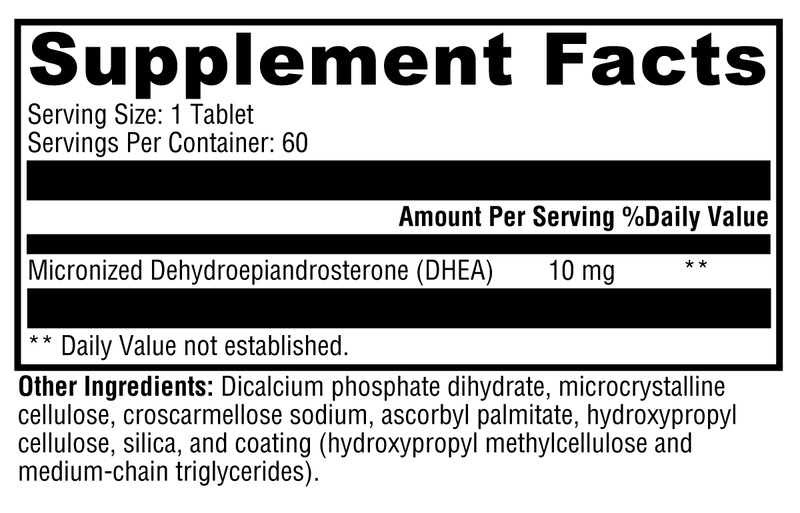 DHEA Micronized (60 Tablets)