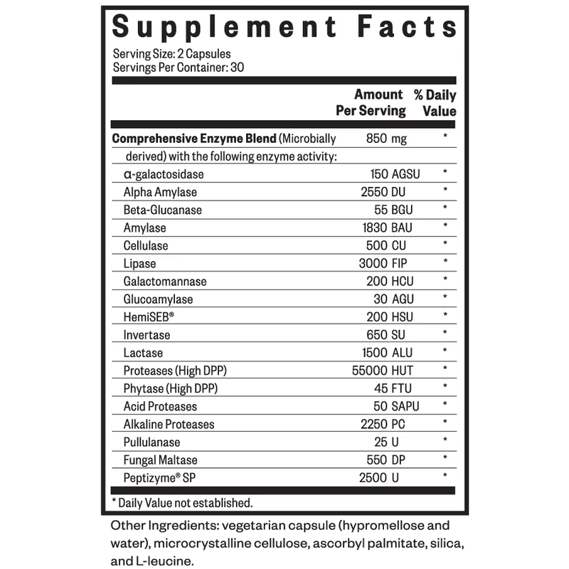 Digestive Enzymes (60 Capsules)