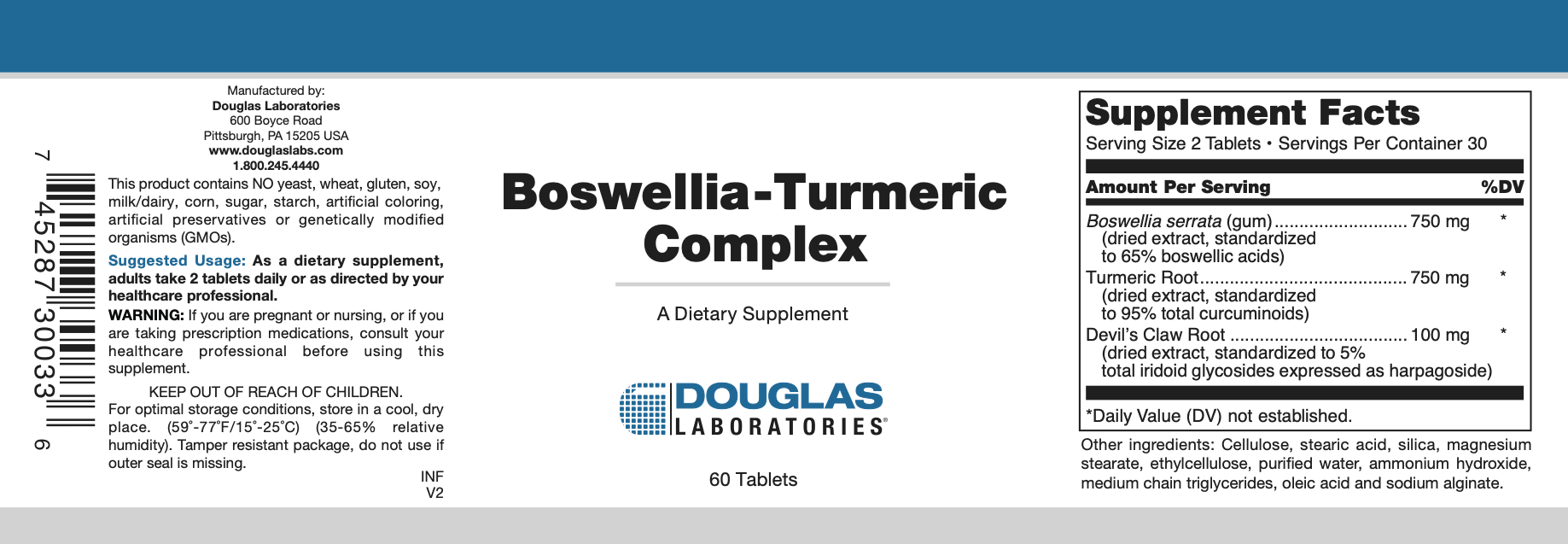 Boswellia-Turmeric Complex (60 Tablets)