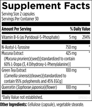 DopaBoost (60 Capsules) Supplement Facts