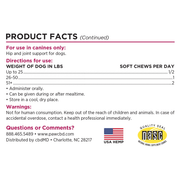 Canine Hip + Joint Soft Chews (Bacon) (30 ct) - Label