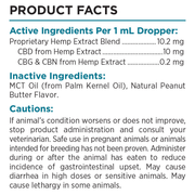 Canine CBD Oil (Peanut Butter) (30 mL) - Label (300 mg)