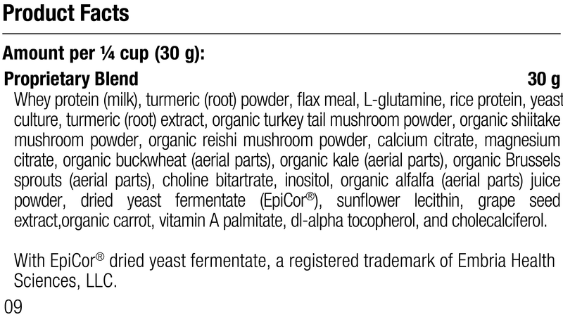 Equine Immune Support, Rev 06 Supplement Facts