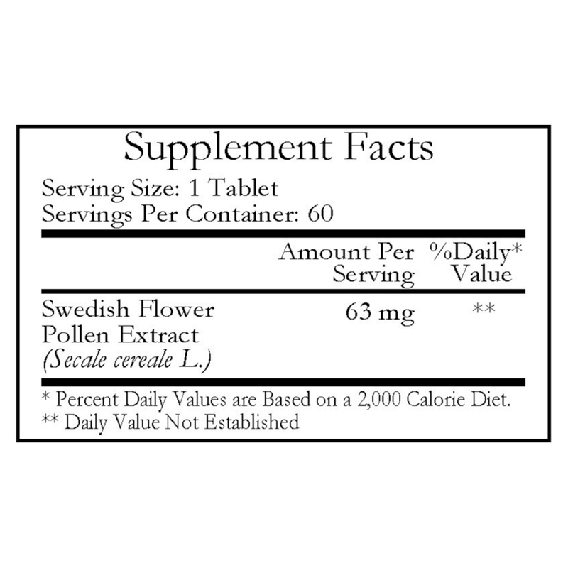 Swedish Flower Pollen 63mg (60 Tablets)
