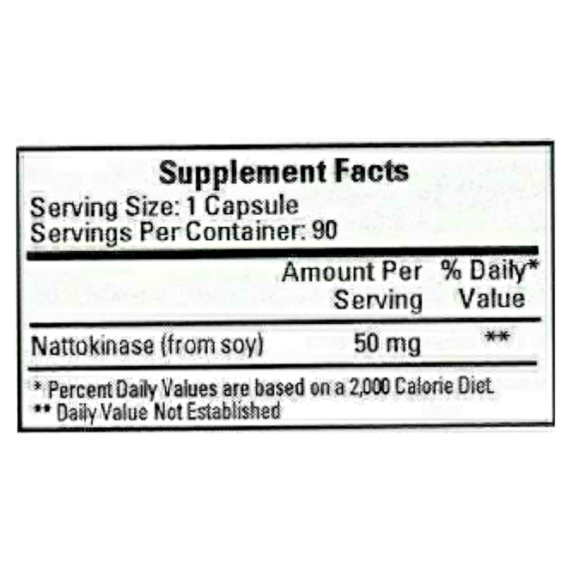 Nattokinase 50mg/1000FU (90 Capsules)