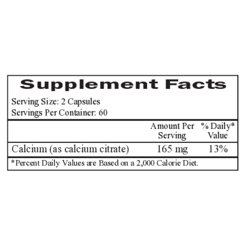 Calcium Citrate (120 Capsules)