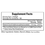 Vitamin E-400 (100 Softgels)