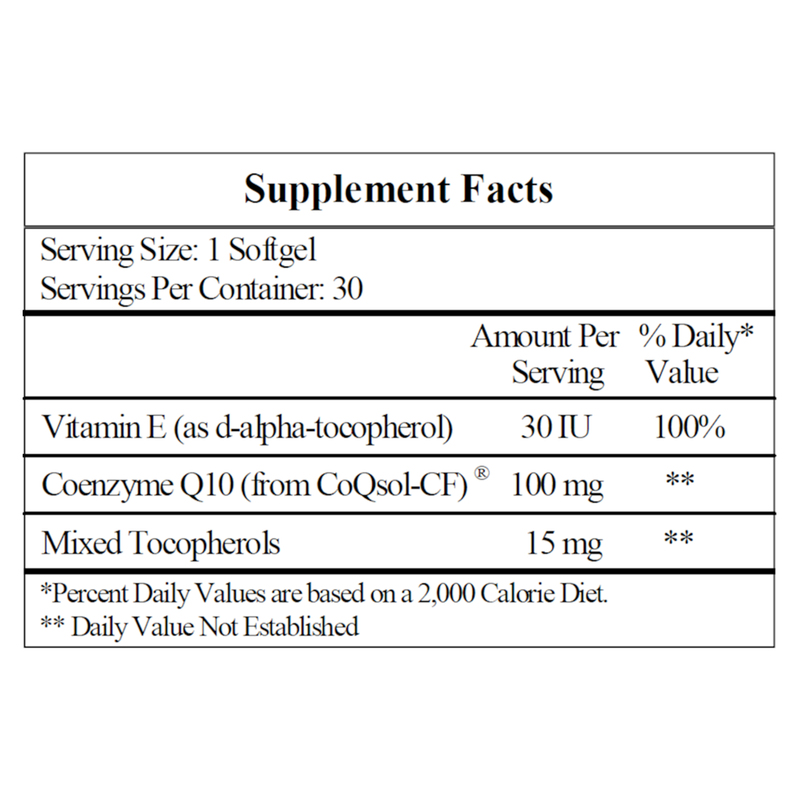 CoQ10 100mg (30 Softgels)