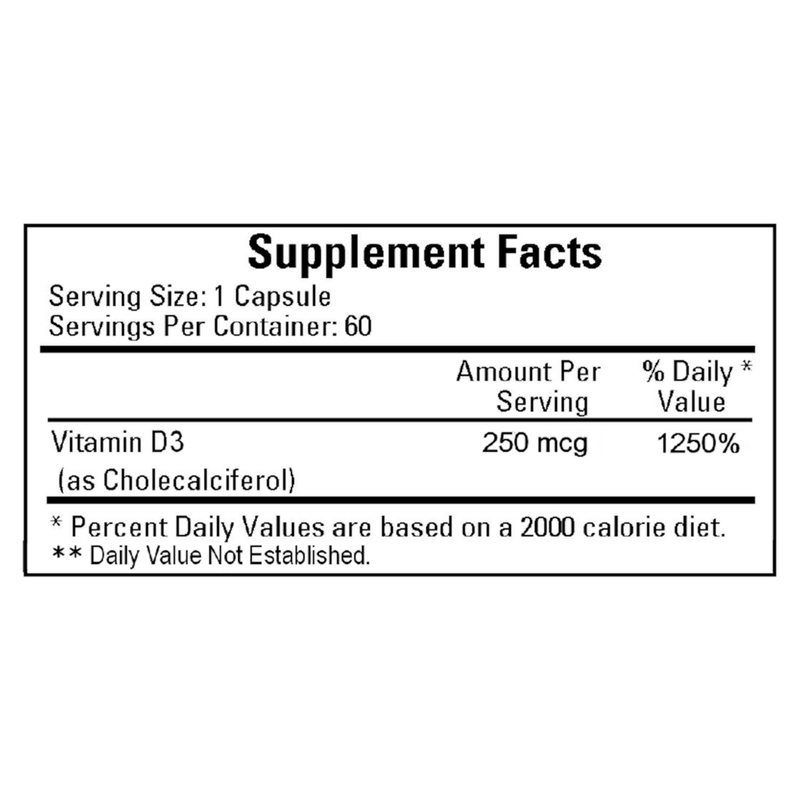 Vitamin D3 10,000iu (60 Capsules)