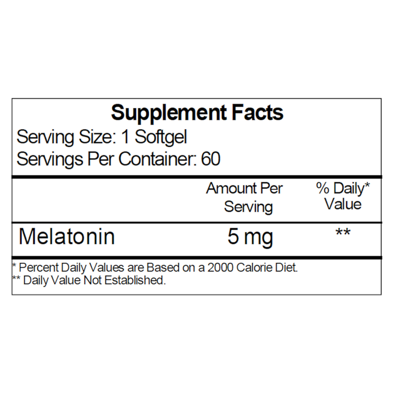 Melatone 5mg (60 Softgels)