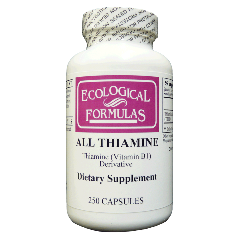 All Thiamine (fat soluble B1 - TTFD, 50mg capsule)