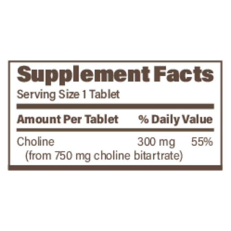 Sustained Release Choline SR 300mg (60 Tablets)