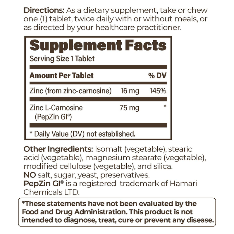 PepzinGI 75mg (60 Chewables)