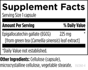 EGCg (60 Capsules) Supplement Facts