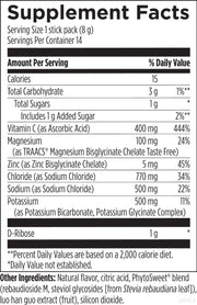 ElectroPure Hydration Supplement Facts