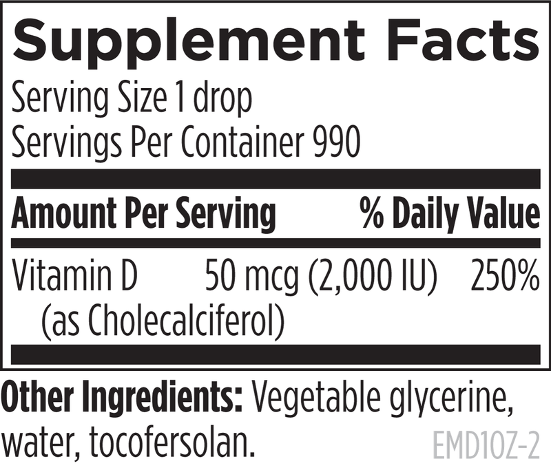Hi-Po Emulsi-D3 (30mL) Supplement Facts