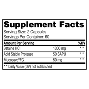 Betaine HCl (120 Capsules)