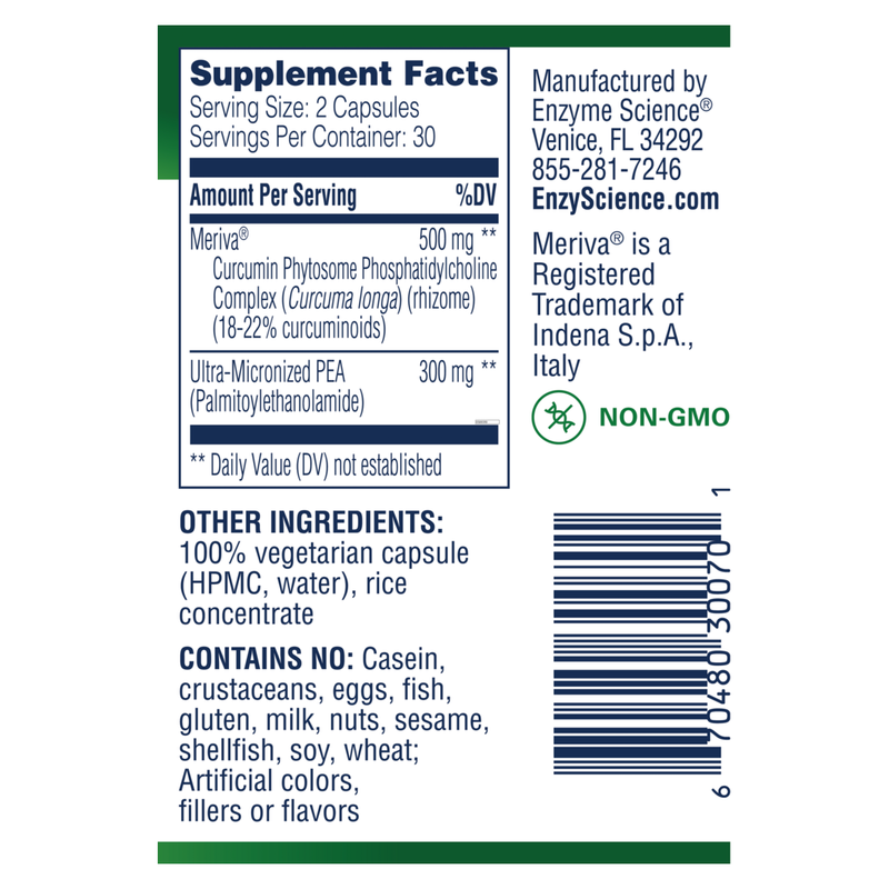 (PEA)+ With Meriva® Curcumin