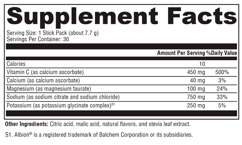Electrolyte Sticks (Lemon-Lime) (30 Servings)