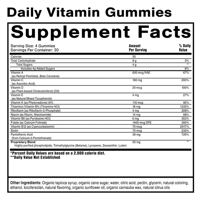 Daily Vitamin Gummies (120 Gummies)