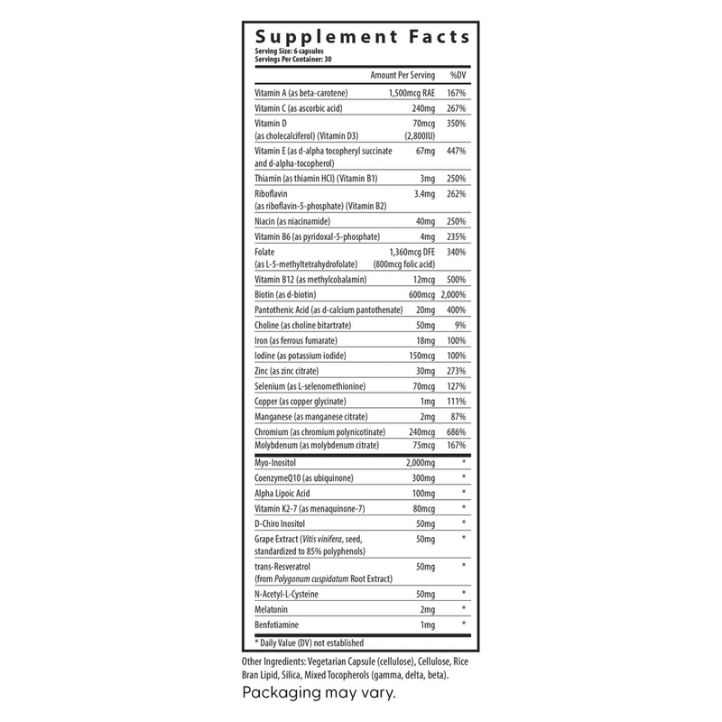 FH PRO® Fertility Multivitamin for Women (180 Capsules)