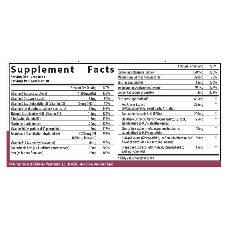 FertilAid® Multivitamin for Women (90 Capsules)