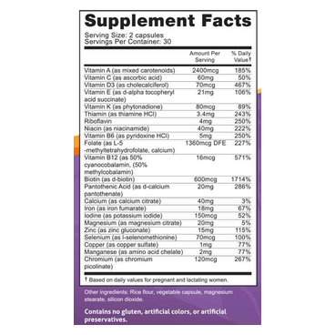 Milkies Nursing Postnatal - Lactation Supplement & Postnatal Vitamin (60 Capsules)