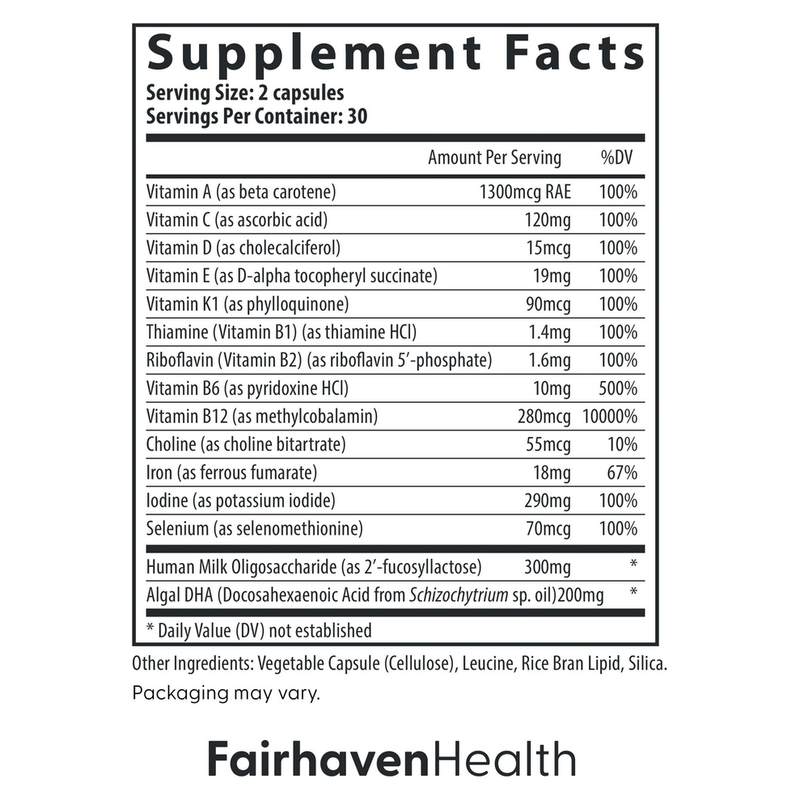 Postnatal Multivitamin Essentials plus DHA (60 Capsules)