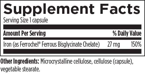 Ferrochel (120 Capsules) Supplement Facts