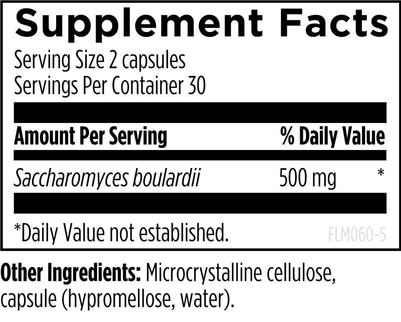 FloraMyces (60 Capsules) Supplement Facts