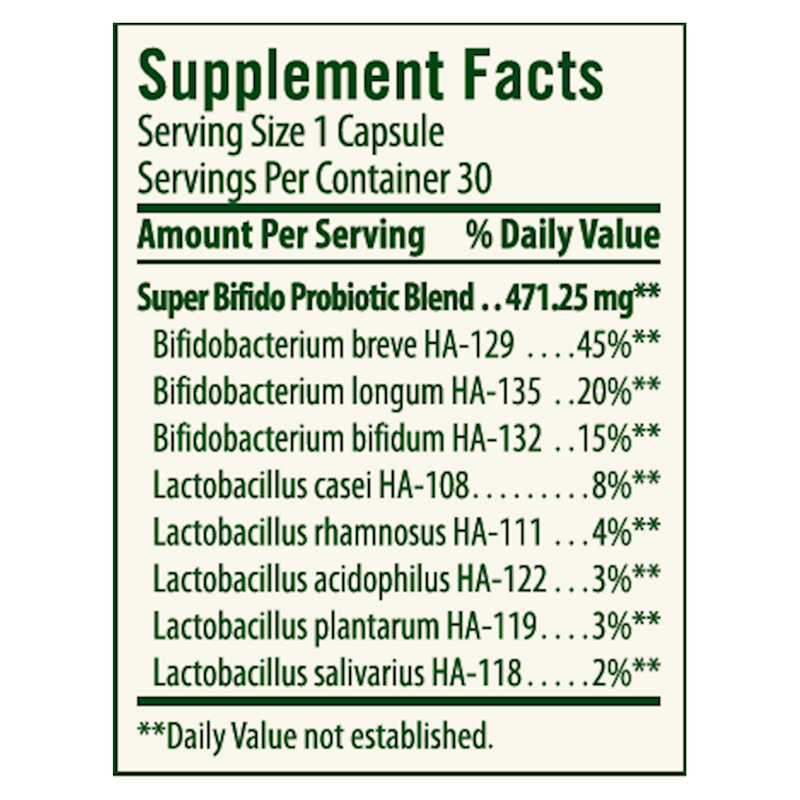 Super Bifido Plus Probiotic (30 Capsules)