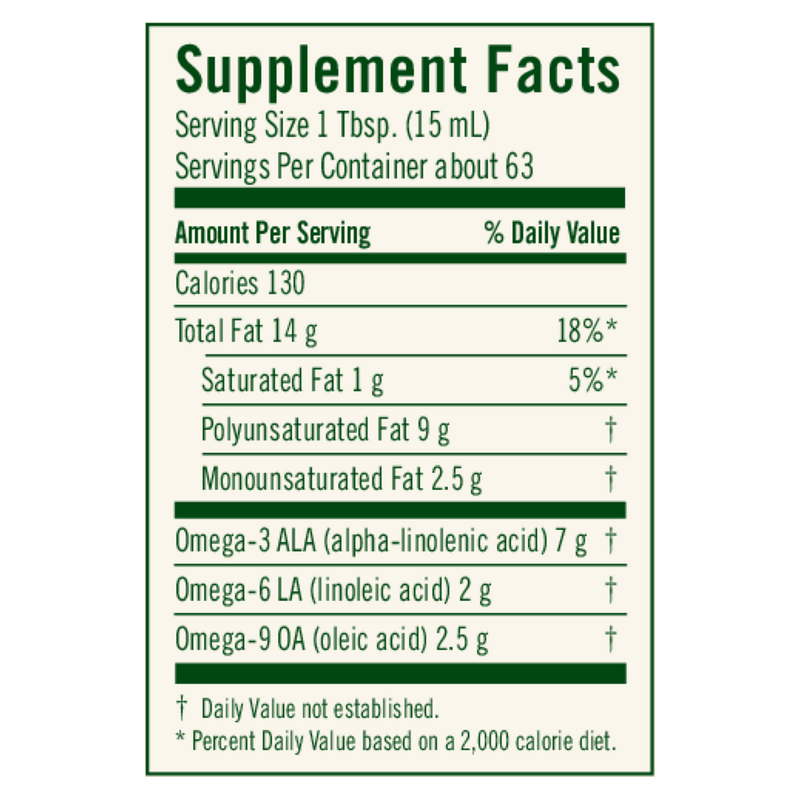 Flax Oil Certified Organic (946 ml)