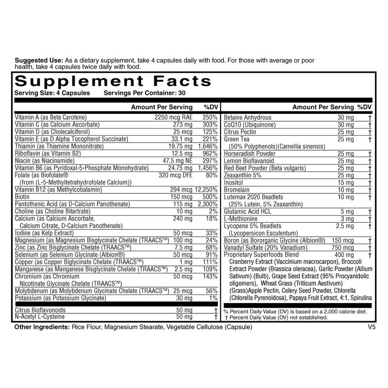 Frontier Multivitamin (120 Capsules)