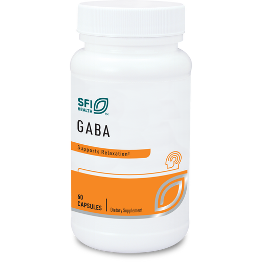 Klaire Labs - SFI Health - GABA (Gamma-aminobutyric acid) (60 Capsules) - 