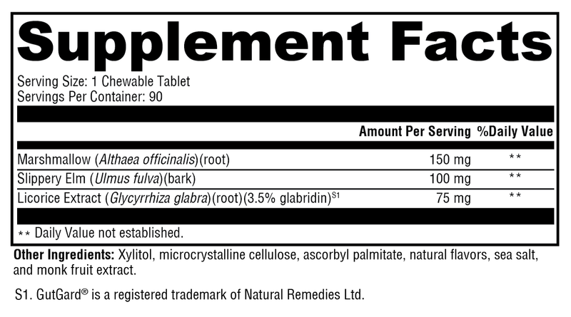 GI Soothe (Chocolate) (90 Chewable Tablets)