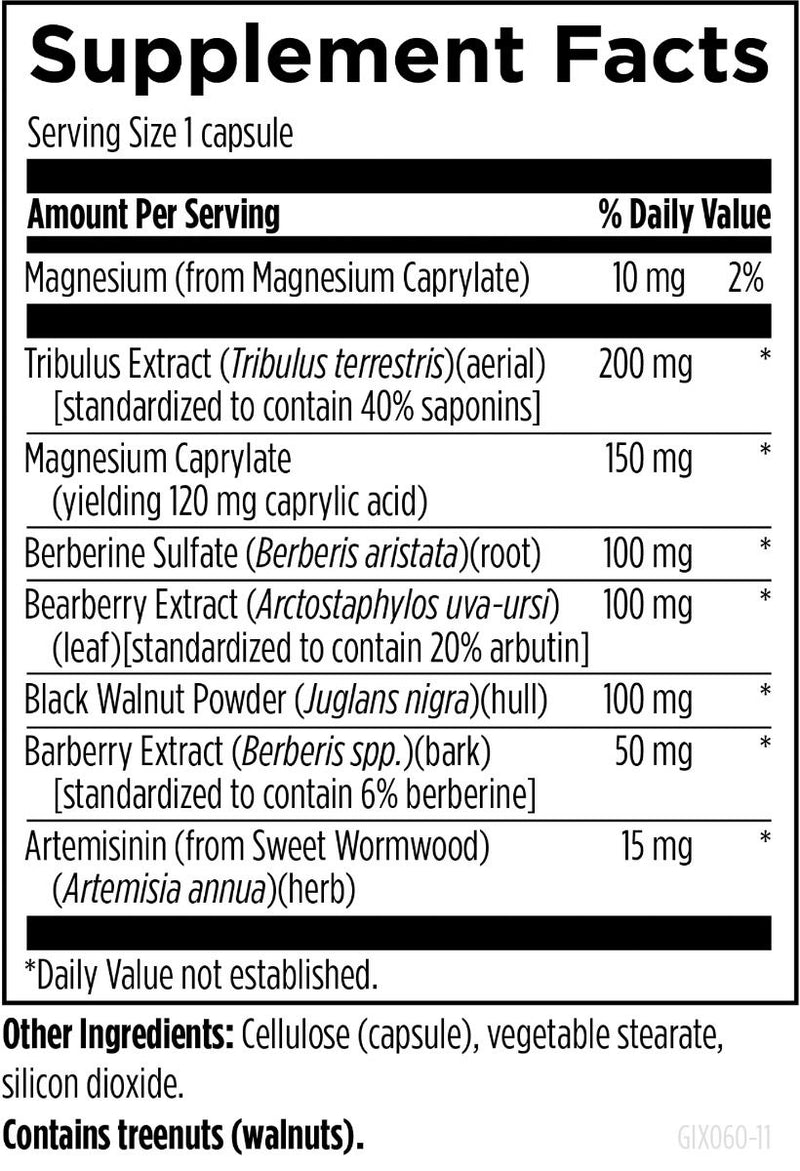 GI Microb-X (60 Capsules) Supplement Facts