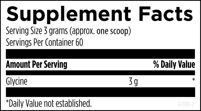 Glycine Powder (180g) Supplement Facts