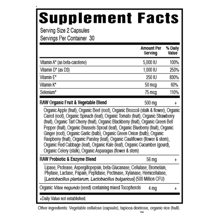 Vitamin Code RAW Vitamin E (60 Capsules)