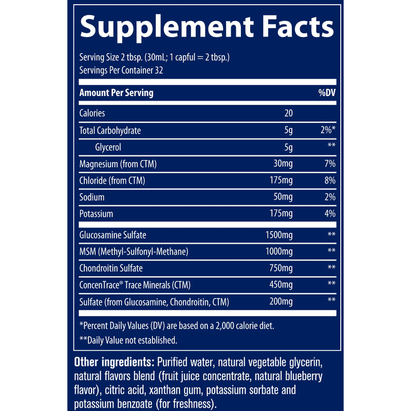 Liquid Glucosmine/Chondroitin/MSM (32 Fluid Ounces)