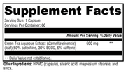 Green Tea 600 (60 Capsules)