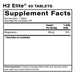 H2 Elite Molecular Hydrogen (60 Tablets)