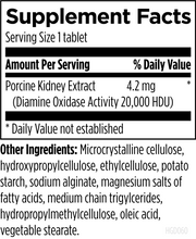 HistaGest-DAO (60 Tablets) Supplement Facts