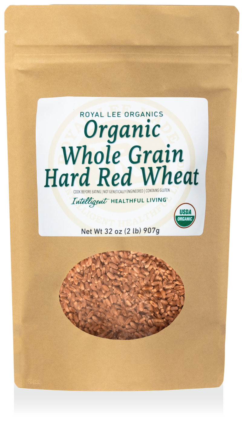 Hard Red Wheat Berries, 2lb kraft bag