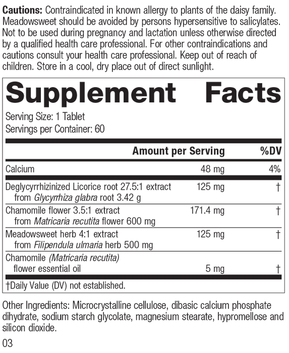 supplement fact label