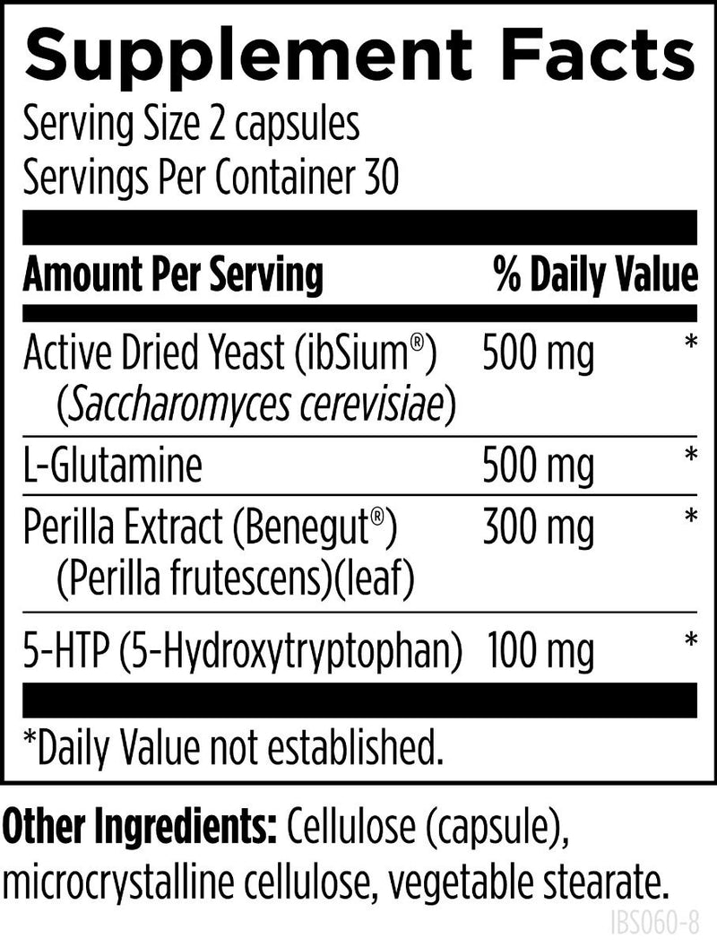 IBSynergy (60 Capsules) Supplement Facts